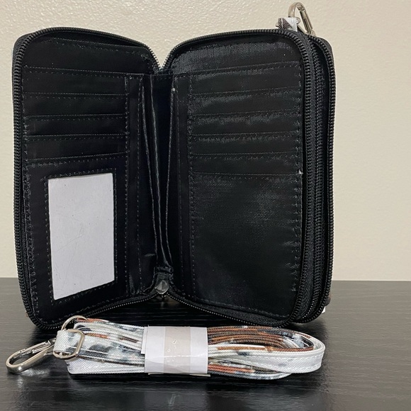 🎉❤️Cow Days Patchwork Crossbody Purse Clutch Wristlet Organizer - Picture 3 of 4